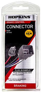 Hopkins 53055T Plug-In Simple Brake Control Connector for Dodge Ram Pickup (2013)